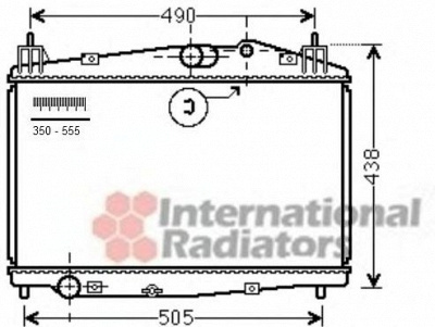 VAN WEZEL 27002229 -  Радиатор, охлаждение двигателя